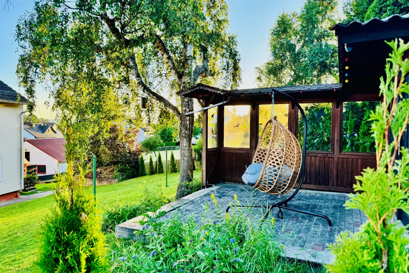 Home Großer Garten am Ferienhaus Taufstein – Platz für Familientreffen in Herbstein – Foto 2